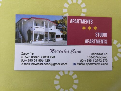 Apartmani Cene - Krk Baška