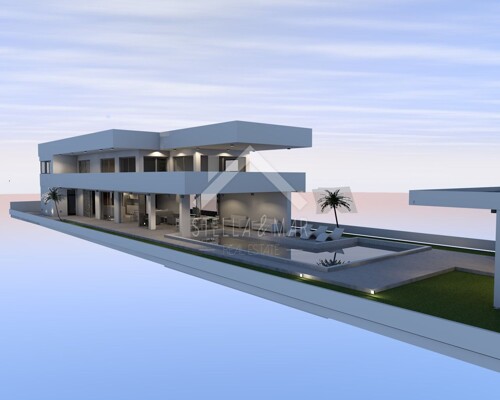 Građevinsko zemljište s idejnim projektom - Plaža Jadro, Vir