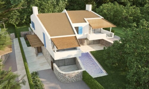 Građevinsko zemljište, Labin, 30000 m2, projekt za 43 vile sa bazenima
