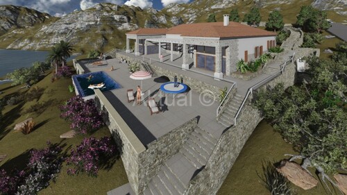 VILA S BAZENOM, 1.RED DO MORA, BRAČ, MILNA