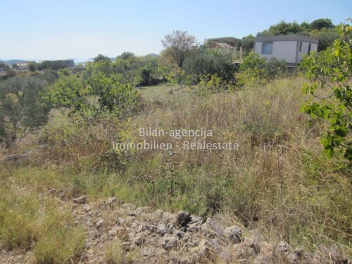 Građevinsko zemljište, Vodice, pogled na more