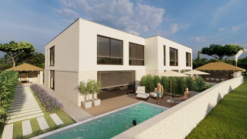 NOVOGRADNJA,DVOJNA KUĆA DUPLEX,LIŽNJAN