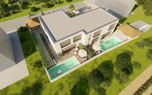 NOVOGRADNJA,DVOJNA KUĆA DUPLEX,LIŽNJAN