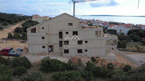 Stan s panoramskim pogledom na more, 4S, Mandre, 84m2, NOVOG