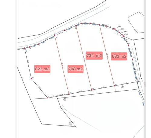 4 GRAĐEVINSKE PARCELE ZA IZGRADNJU URBANIH VILA