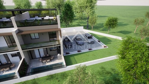 Luksuzna kuća u nizu s bazenom, 100m2, Vodice, NOVOGRADNJA,