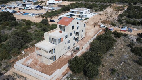 Stan s terasom i pogledom, 3S, Mandre, 55m2, NOVOGRADNJA