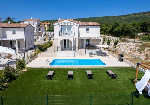 Kuća s bazenom i pogledom na more, Labin,okolica,Istra