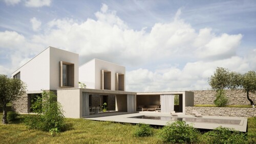 Građevinsko zemljište sa projektom , Tinjan, Istra