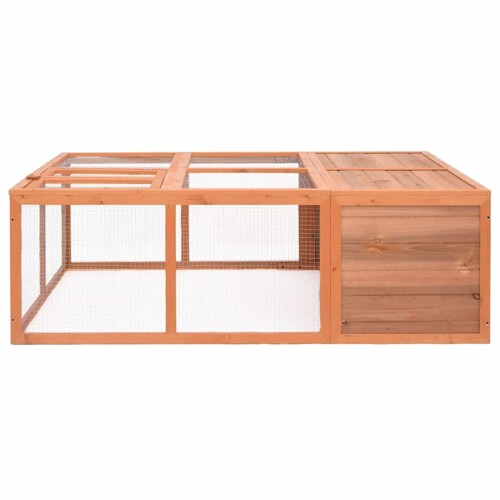 Vrtni kavez za životinje 150 x 100 x 50 cm od masivne jelovine - NOVO