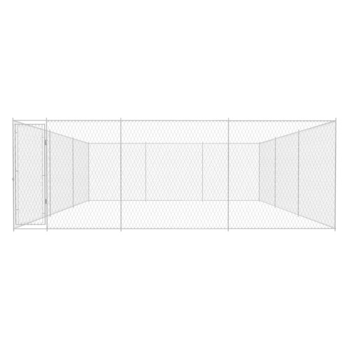Vanjska kućica za pse od pocinčanog čelika 570x570x185 cm - NOVO