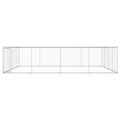 Vanjski kavez za pse od pocinčanog čelika 760 x 760 x 185 cm - NOVO