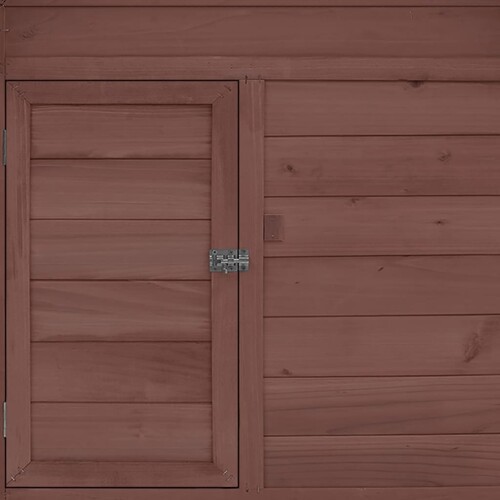 Kokošinjac boja kave i bijela 152x96x110 cm od masivne jelovine - NOVO