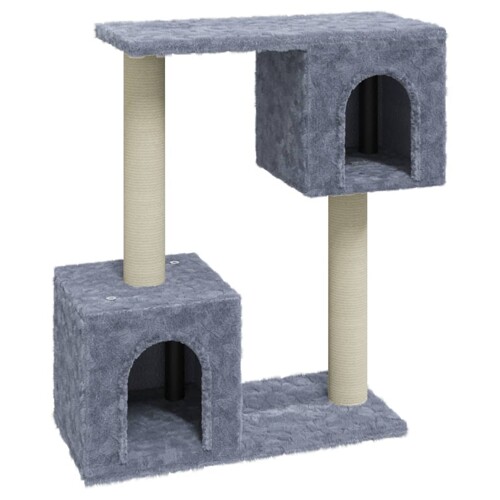 Penjalica za mačke sa stupovima za grebanje svjetlosiva 60 cm - NOVO