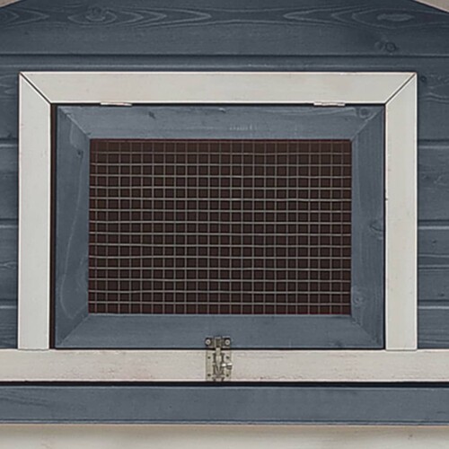 Kavez za zečeve sivi 303x60x86 cm masivna borovina i jelovina - NOVO