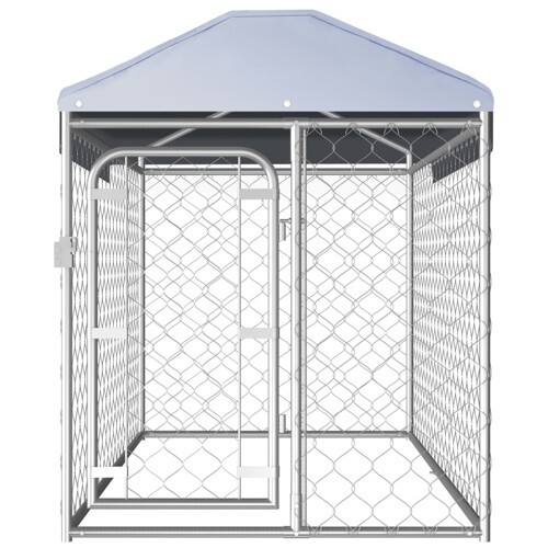 Vanjski kavez za pse s krovom 200 x 100 x 125 cm - NOVO
