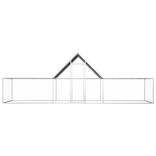 Kokošinjac od pocinčanog čelika 6 x 2 x 2 m - NOVO