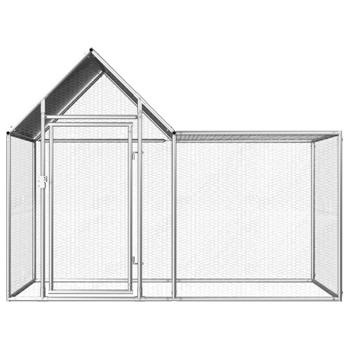 Kokošinjac od pocinčanog čelika 2 x 1 x 1,5 m - NOVO