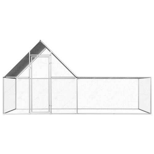 Kokošinjac od pocinčanog čelika 4 x 2 x 2 m - NOVO