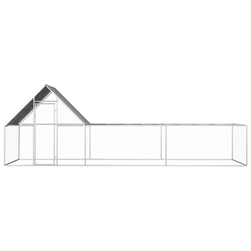 Kokošinjac od pocinčanog čelika 6 x 2 x 2 m - NOVO