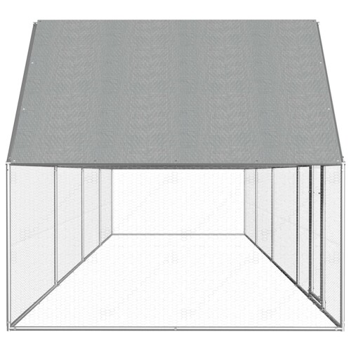 Kokošinjac od pocinčanog čelika 8 x 2 x 2 m - NOVO