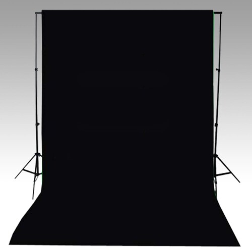 Pozadina pamučna crna 600x300 cm - NOVO
