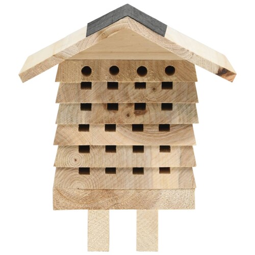 314814 Bee Hotel Solid Firwood 22x20x20 cm - NOVO