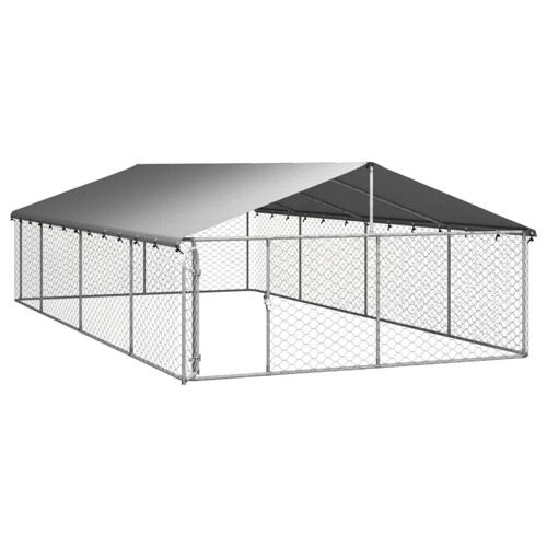Vanjski kavez za pse s krovom 600 x 300 x 150 cm - NOVO