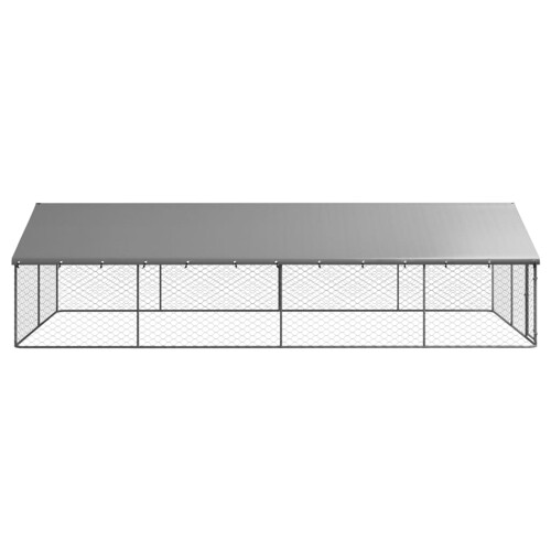 Vanjski kavez za pse s krovom 600 x 300 x 150 cm - NOVO