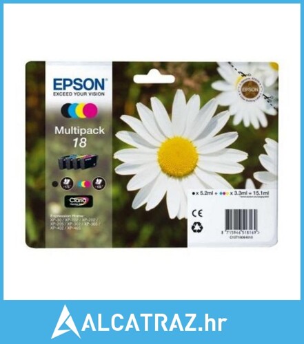 Originalna katruša s tintom Epson C13T18064010 Črna Rumena Cian Purpurnocrv...