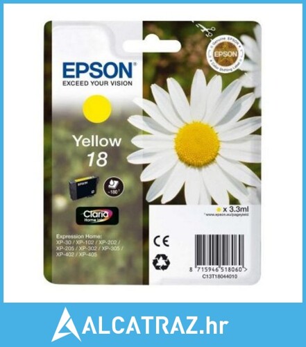 Originalna katruša s tintom Epson C13T18044010 Rumena - NOVO