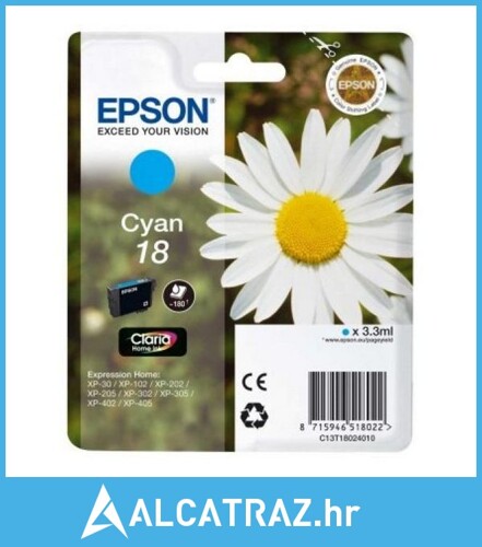 Originalna katruša s tintom Epson C13T18024010 Cian - NOVO