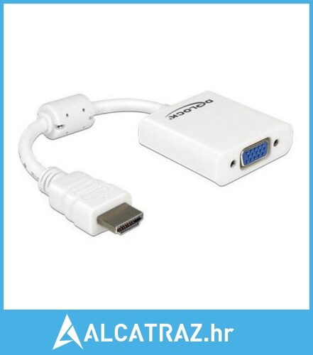 Adapter HDMI u VGA DELOCK 65346 Bela - NOVO