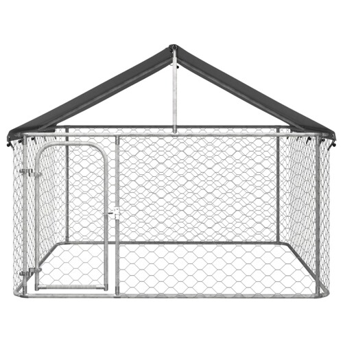Vanjski kavez za pse s krovom 200 x 200 x 150 cm - NOVO