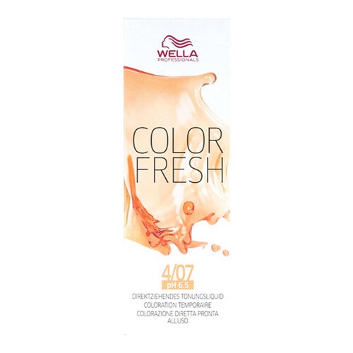 Polutrajna Tinta Color Fresh Wella Nº 4/07 (75 ml) - NOVO