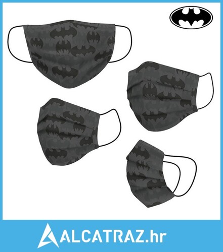 Higijenska maska za višekratnu upotrebu Batman Children's Siva - NOVO