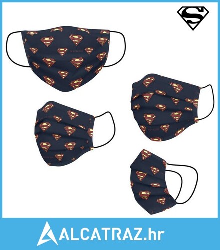 Higijenska maska za višekratnu upotrebu Superman Children's Plava - NOVO