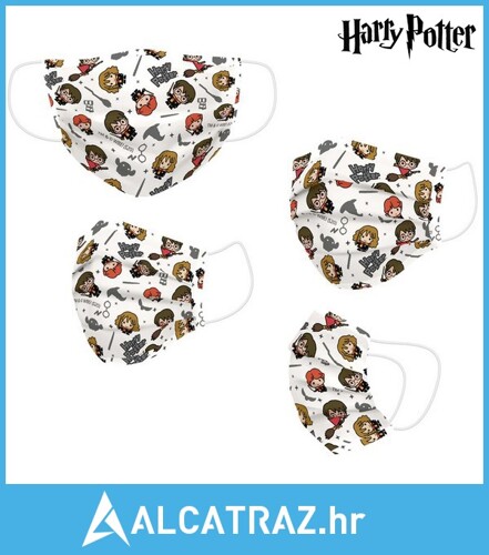 Higijenska maska za višekratnu upotrebu Harry Potter Bež - NOVO