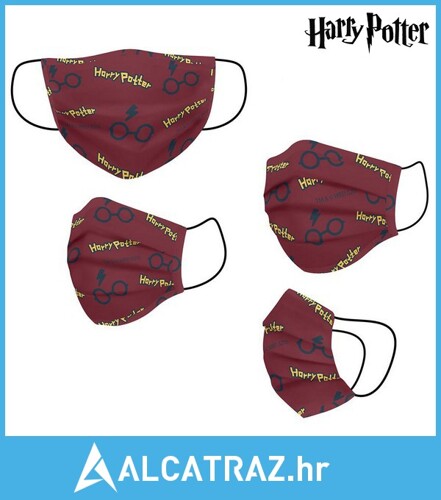 Higijenska maska za višekratnu upotrebu Harry Potter Odrasla osoba Crvena - ...