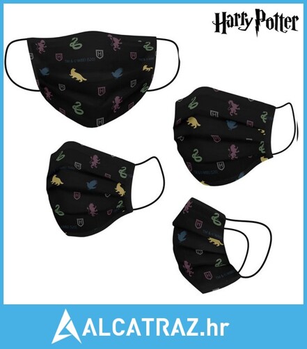 Higijenska maska za višekratnu upotrebu Harry Potter Odrasla osoba Crna - NOVO