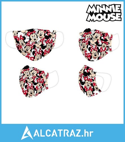 Higijenska maska Minnie Mouse Children's Crvena - NOVO
