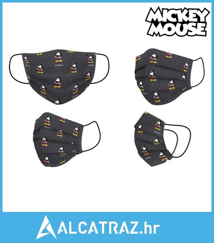 Higijenska maska Mickey Mouse + 11 Godina Crna - NOVO