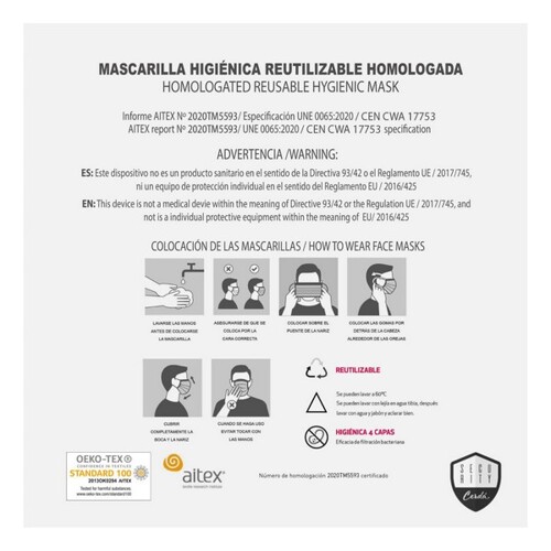 Higijenska maska Disney + 11 Godina Plava - NOVO