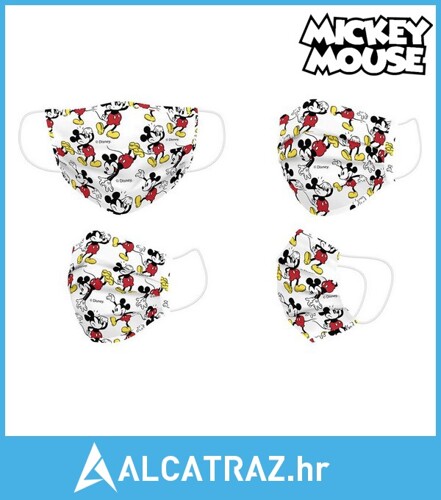 Higijenska maska Mickey Mouse + 11 Godina Bijela - NOVO