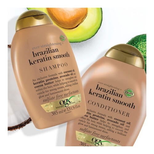 Regenerator OGX Brazilian Keratin Zaglađivanje (385 ml) - NOVO