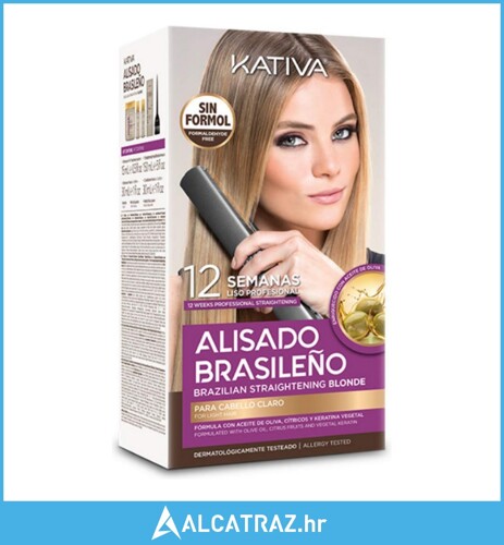 Frizerski Set za Brazilsko Ravnanje Kativa Pro Blonde (6 pcs) - NOVO