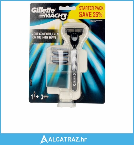 Set za Brijanje Gillette Mach 3 (4 pcs) - NOVO