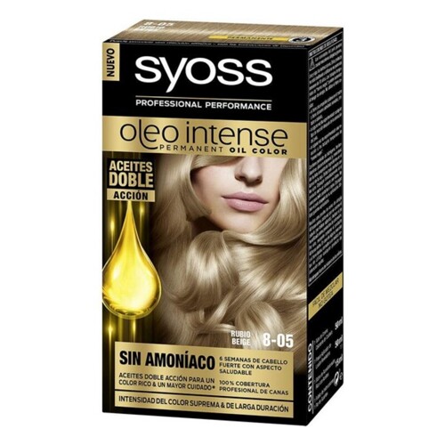 Trajna Boja Olio Intense Syoss Nº 8,05 Plava Bež - NOVO