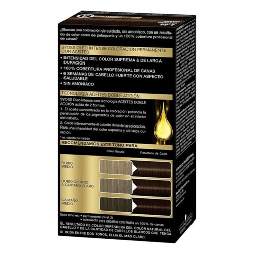 Trajna Boja Olio Intense Syoss Nº 4,86 Ledeno Kestenjasta - NOVO