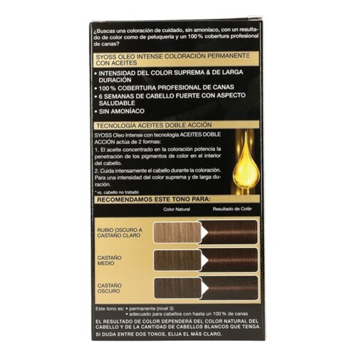 Trajna Boja Olio Intense Syoss Nº 3,10 Smeđa - NOVO